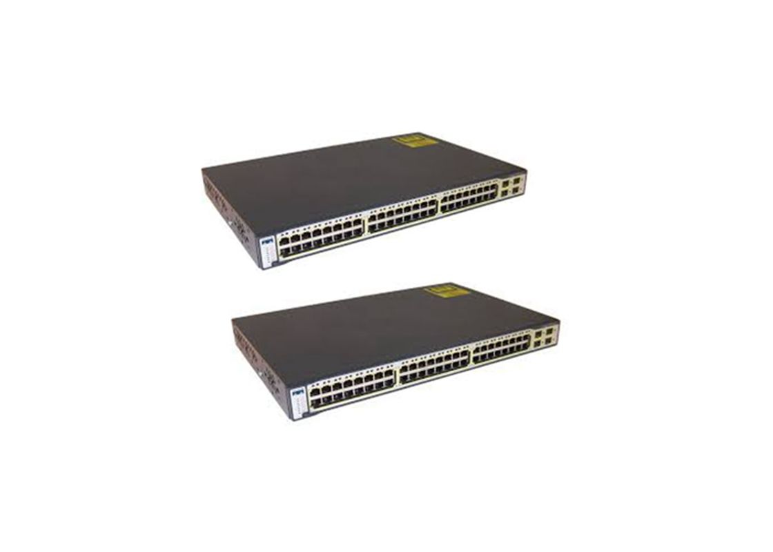 Original POE Network Switch Cisco Catalyst 3750 Series WS-C3750G-48PS-E
